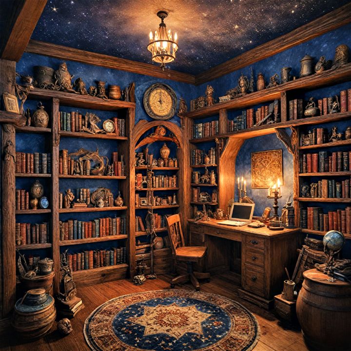 fascinating wizard themed boys room