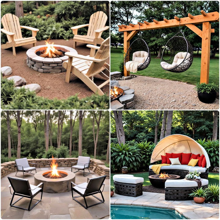 fire pit seating ideas