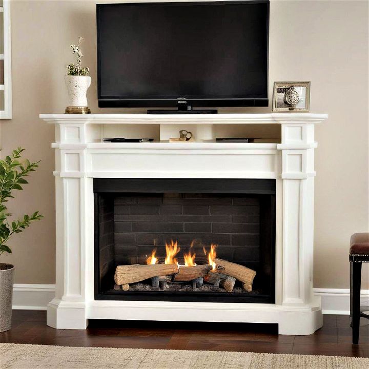 fireplace tv stand space saving solution