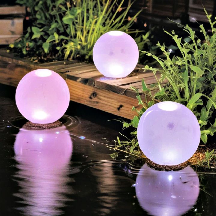 floating orbs for deck lighting