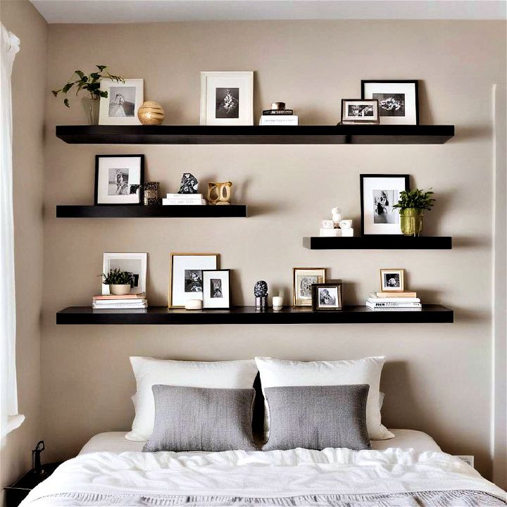 floating shelves minimalistic storage