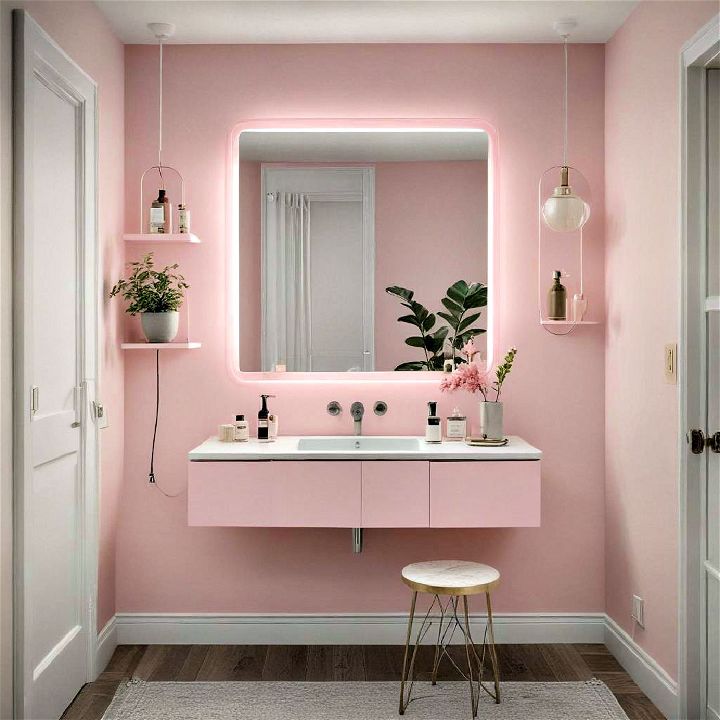 floating vanity for apartment bathroom