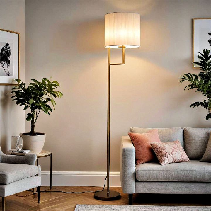 floor lamp to illuminate a living room corner