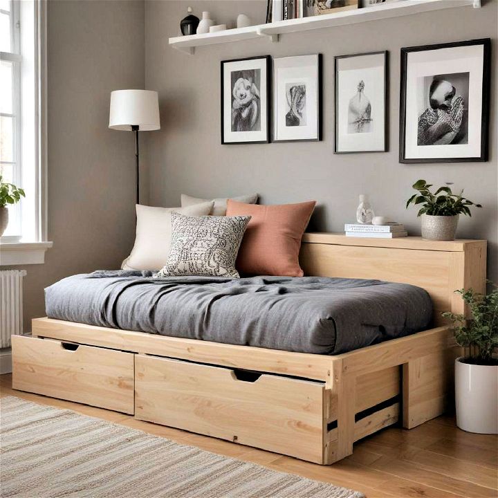 fold out daybed for small spaces