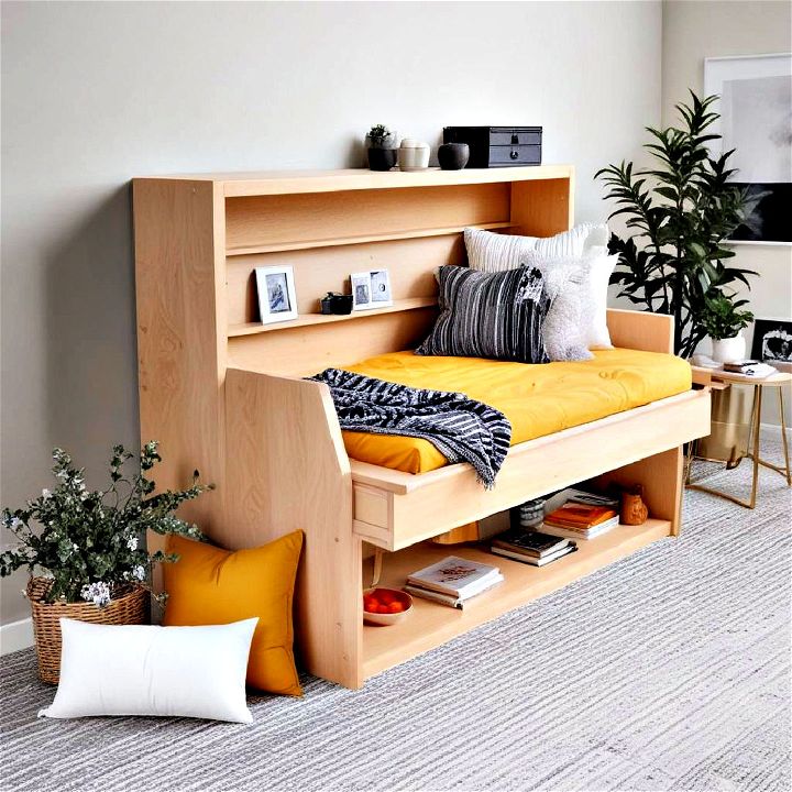 fold up wall beds with desks space solution
