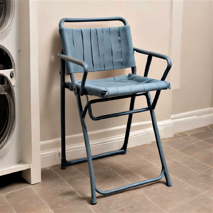 folding chair for basement laundry