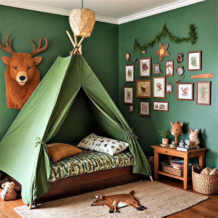 forest ranger themed room to inspire a love for nature