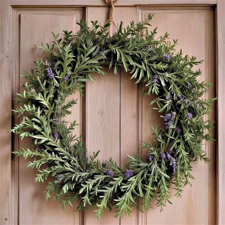 fragrant herbal wreath to refresh any farmhouse decor