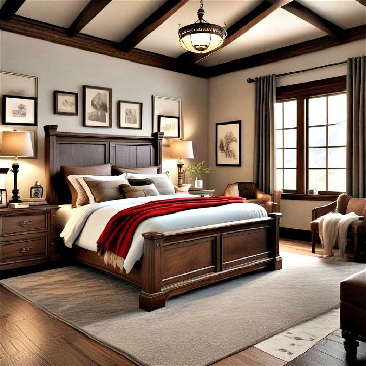 frontier luxury western bedroom