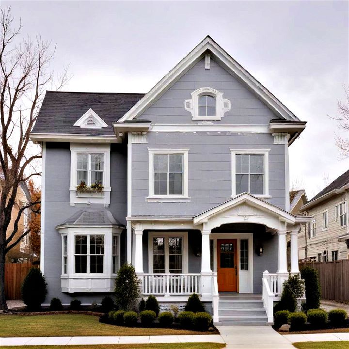 frosted silver gray paint to sparkle your home s exterior