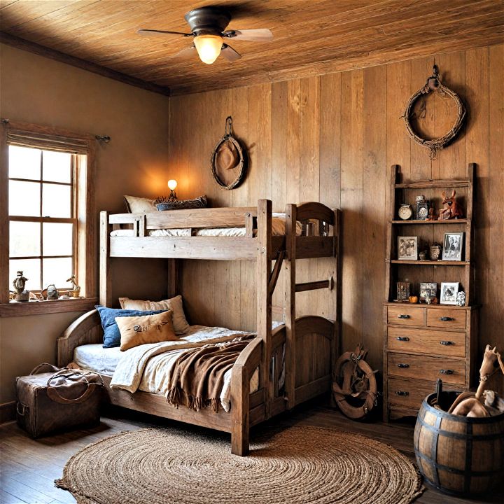 fun western frontier theme for boys room