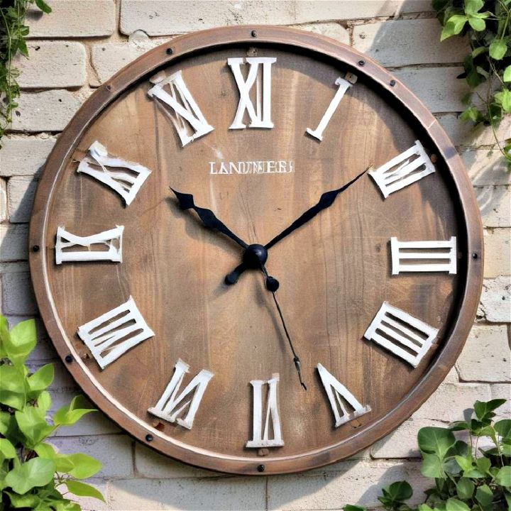 functional and elegant outdoor clock