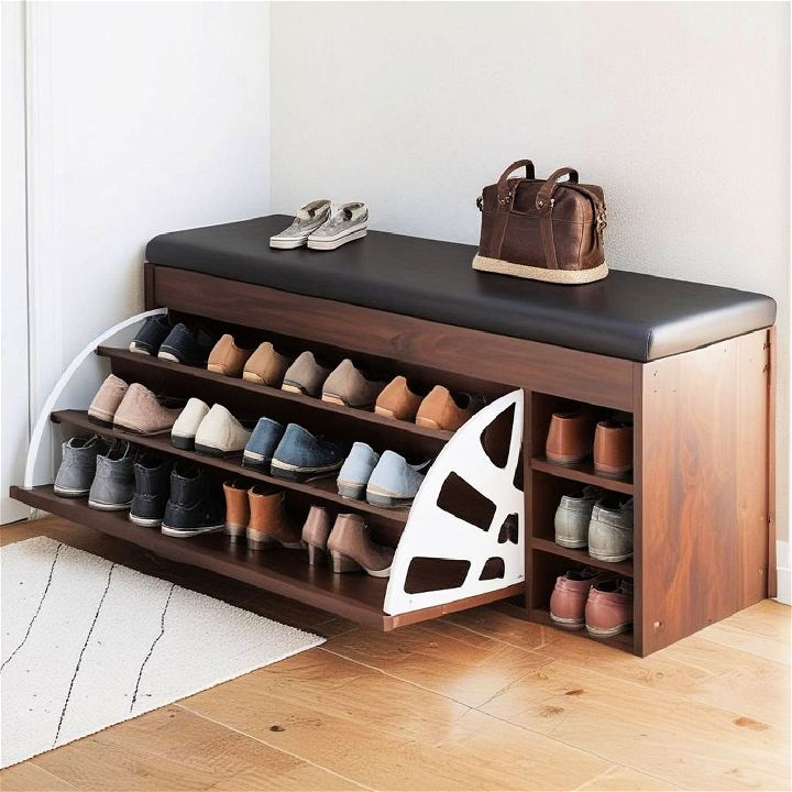 functional boot storage bench