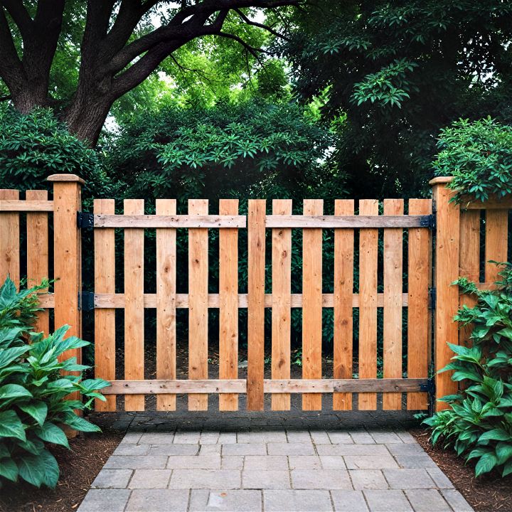 functional pallet swing gate fence