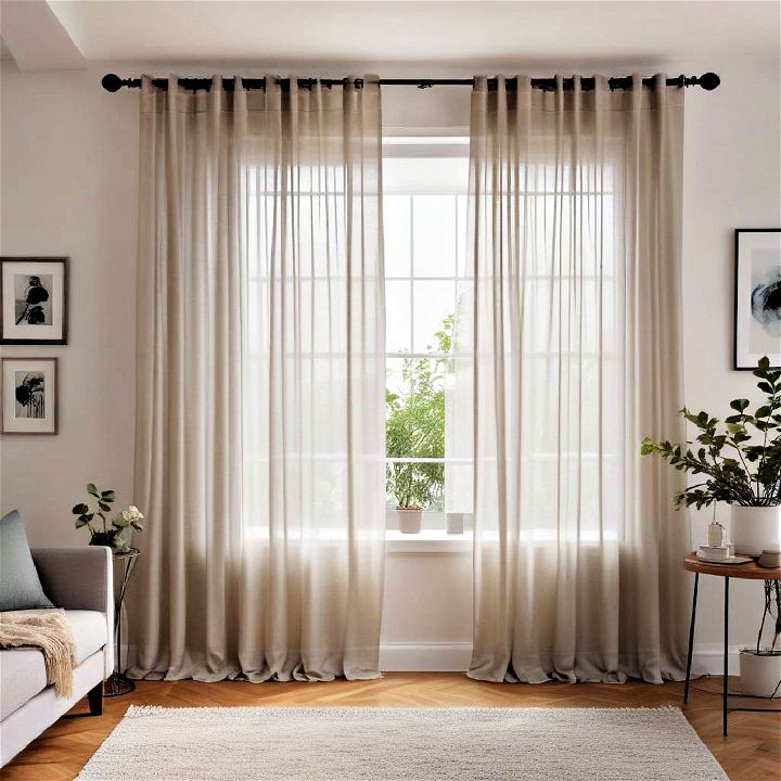 functionality opt for sheer curtains