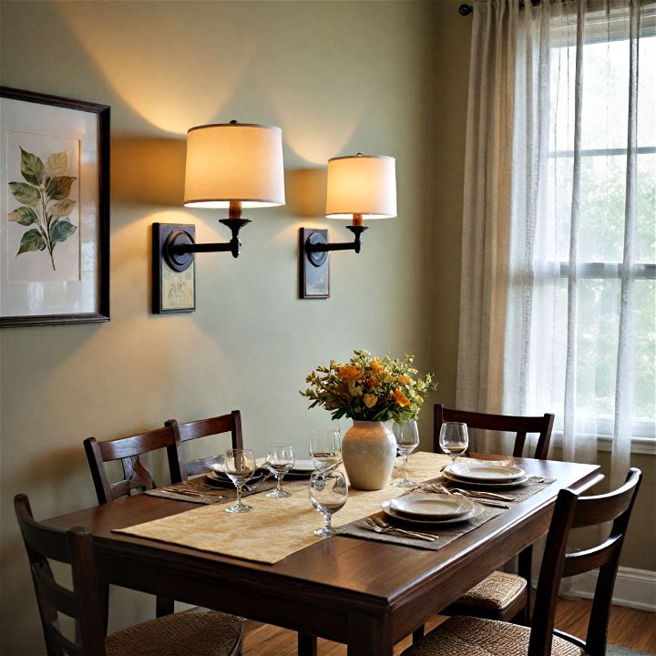 functionality save space with wall sconces