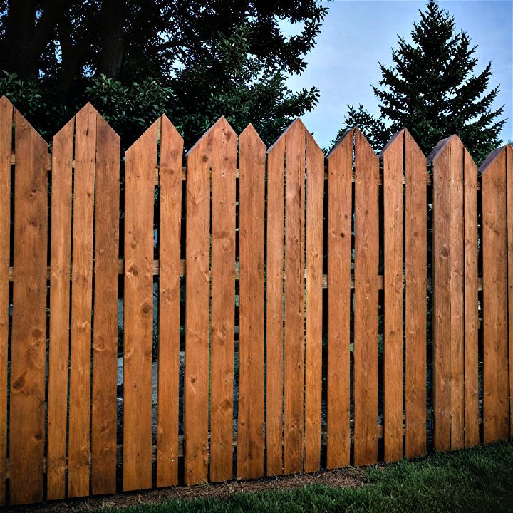 geometric wooden fence to create a dynamic and modern front yard aesthetic