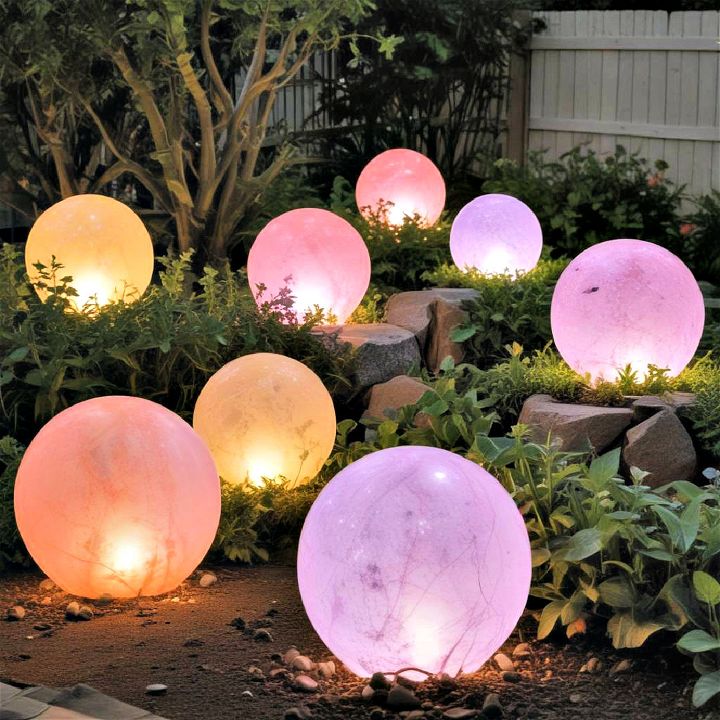 glowing garden globes