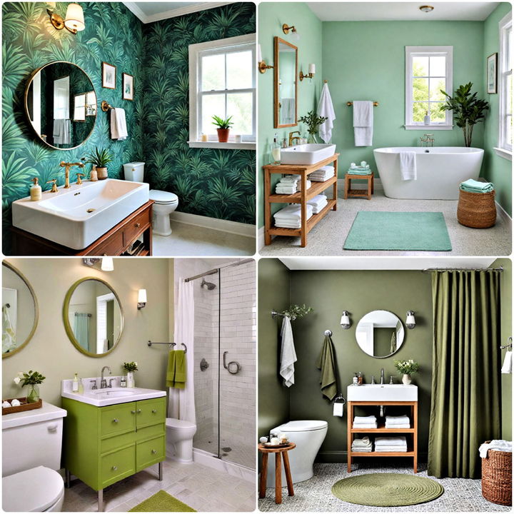 green bathroom ideas