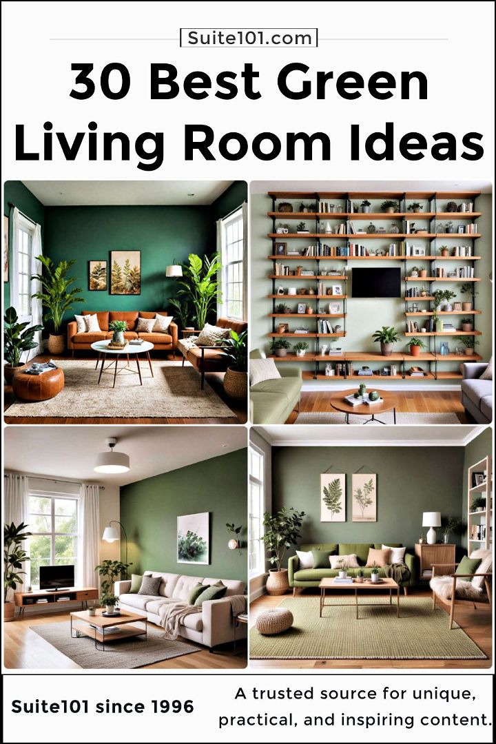 green living room ideas to try