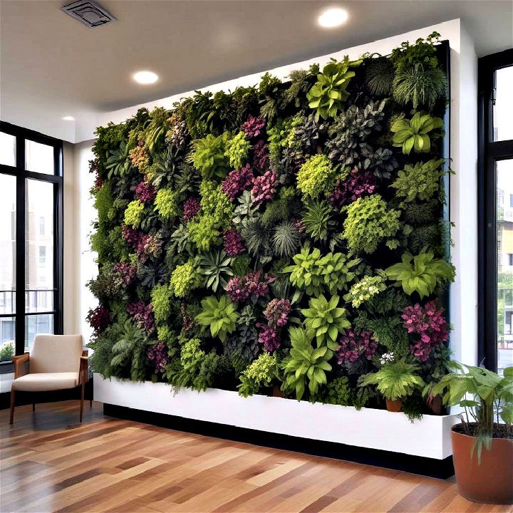 green wall system to improve air quality