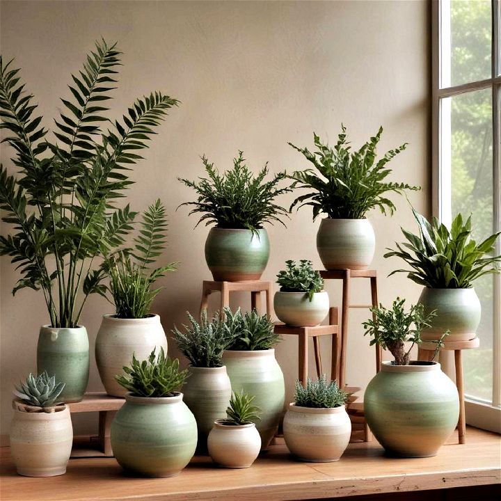 handmade pottery for plant holders