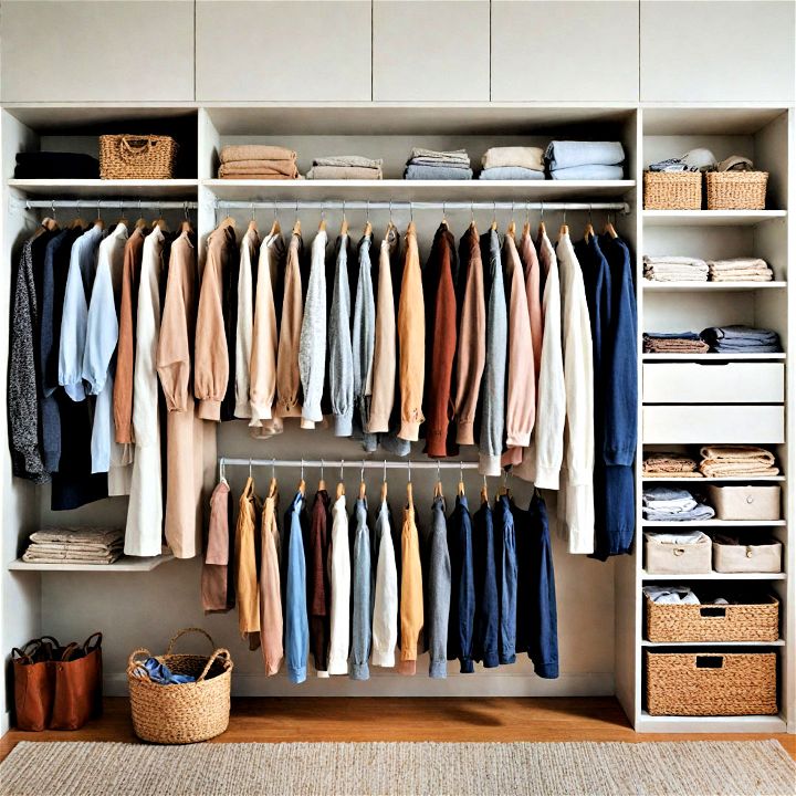 hanging closet organizers to classify your clothing