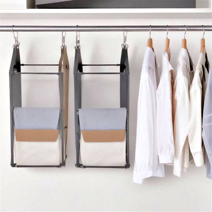 hanging hamper to keep dirty clothes organized