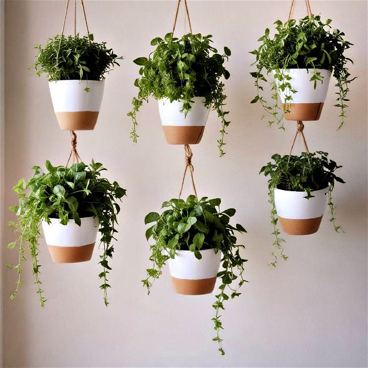 hanging herb planters for small places 1