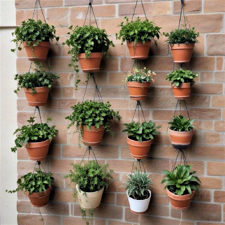 hanging potted plants to add greenery 1