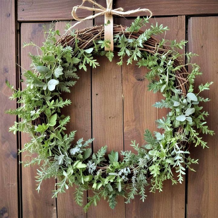 rustic herb wreath