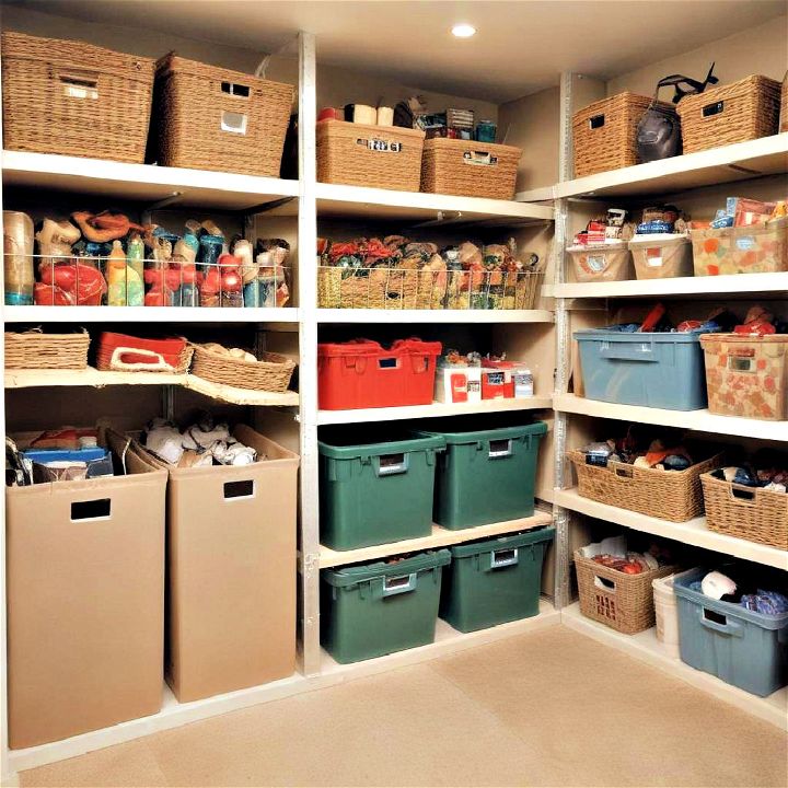 highly organized seasonal storage area