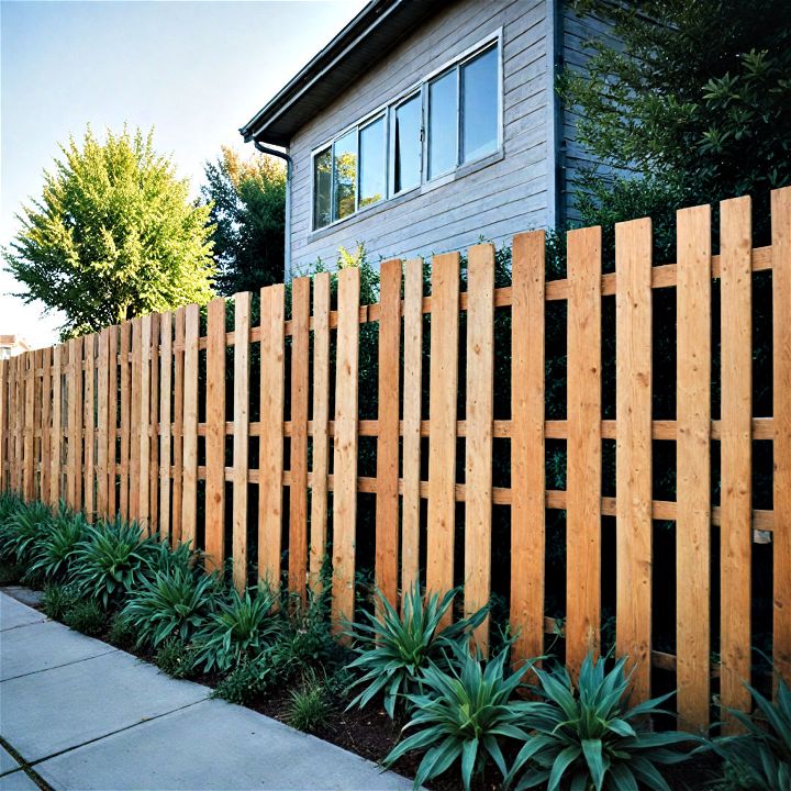 hinged pallet fence for flexible layouts