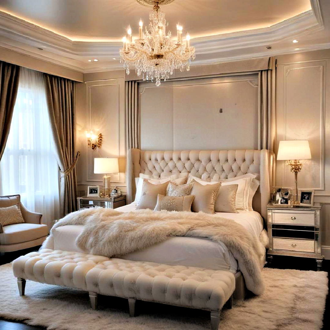 lavish hollywood glam bedroom