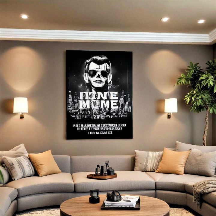 home theater wall art