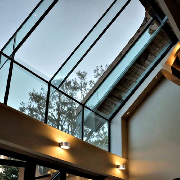 illuminated glass beams for modern homes