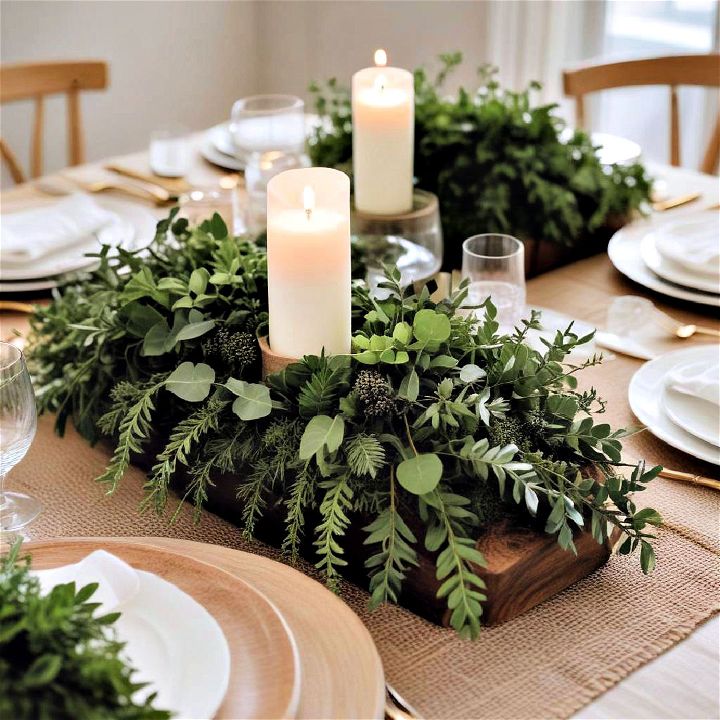 incorporate a touch of greenery