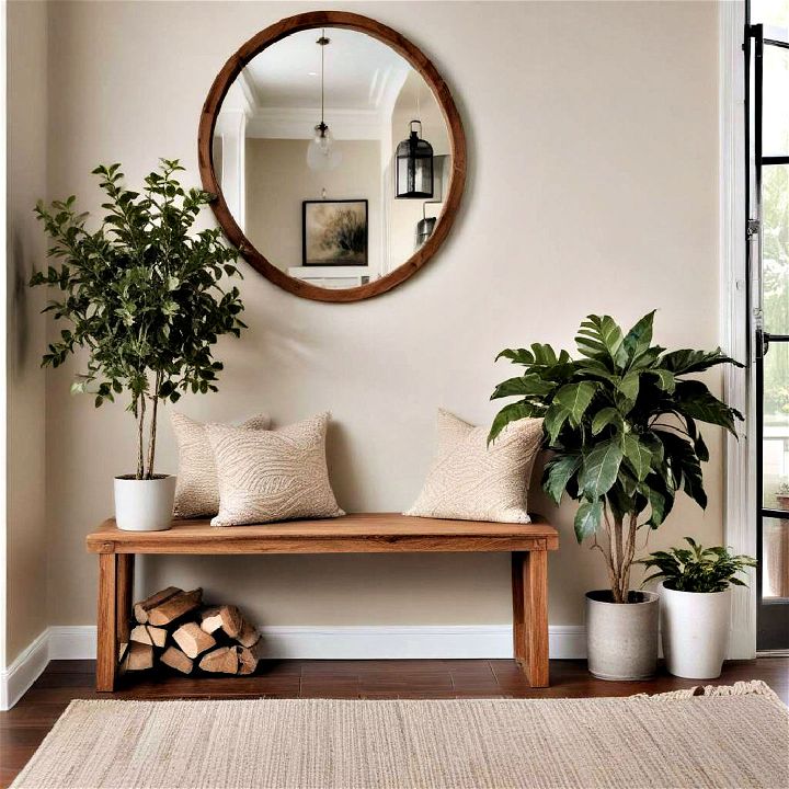 incorporate natural elements foyer decor