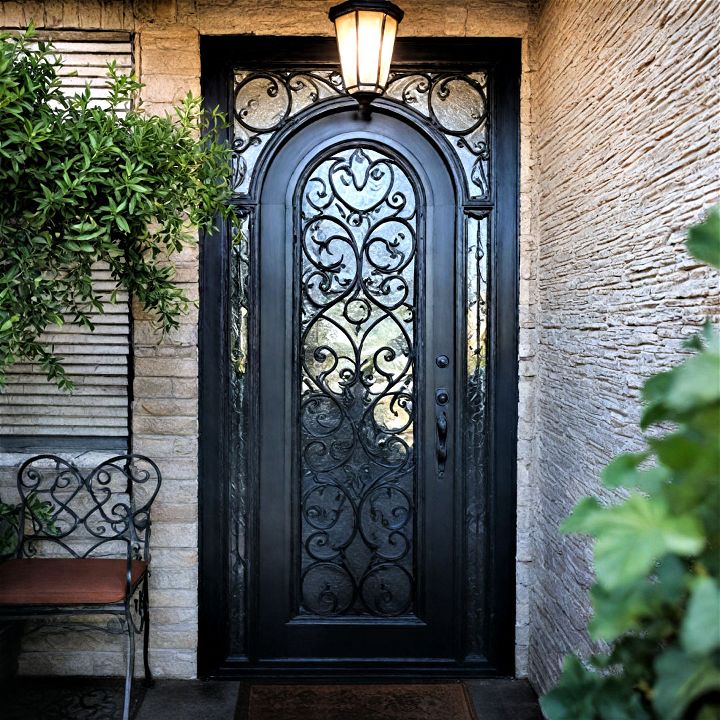 incorporate texture into your front door