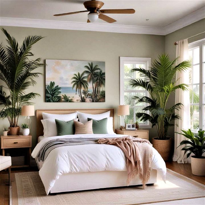 indoor plants for beach themed bedroom