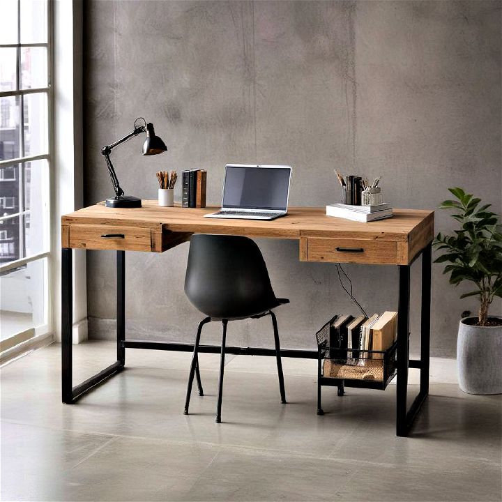 industrial desk sturdy design