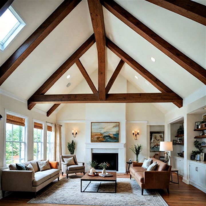 inexpensive modern faux ceiling beams