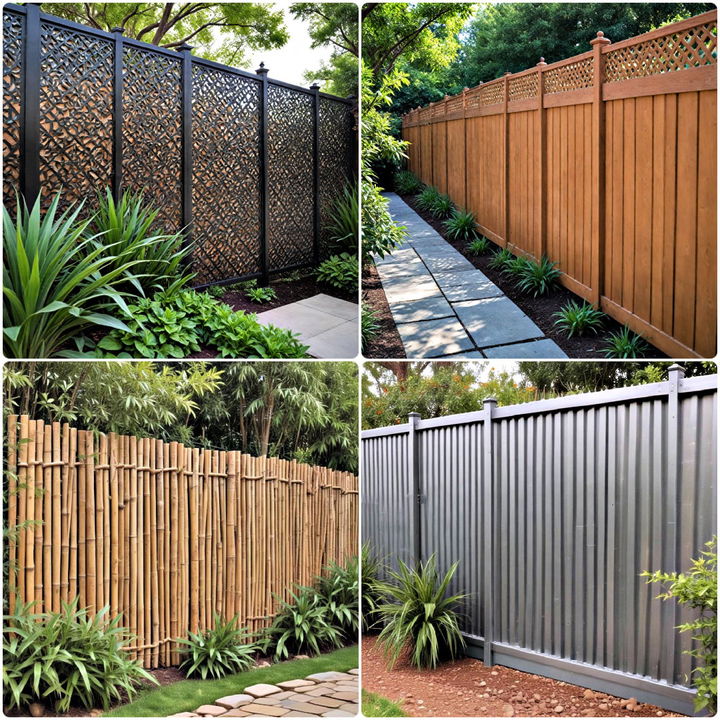 inexpensive privacy fence ideas