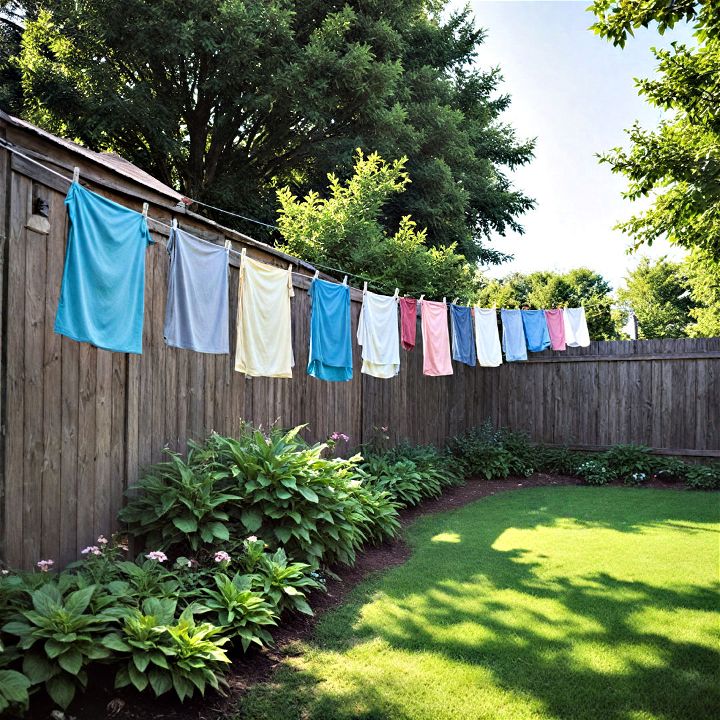 install a clothesline to save on energy bills give laundry a fresh outdoor scent