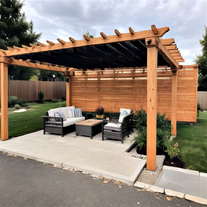 install a stylish pergola