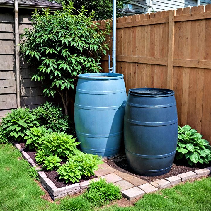 install an economical rain barrel to water your garden
