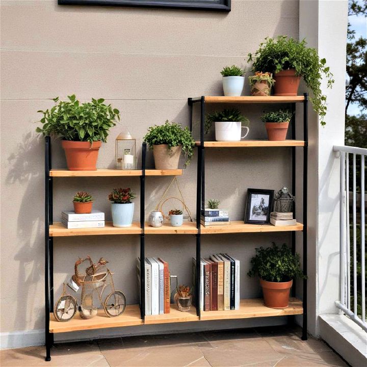 install outdoor shelves