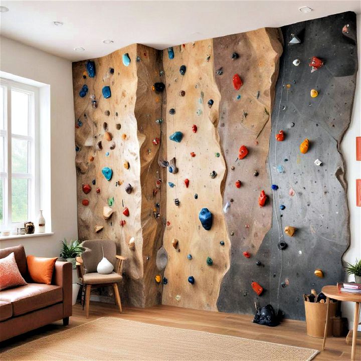 installing an indoor climbing wall