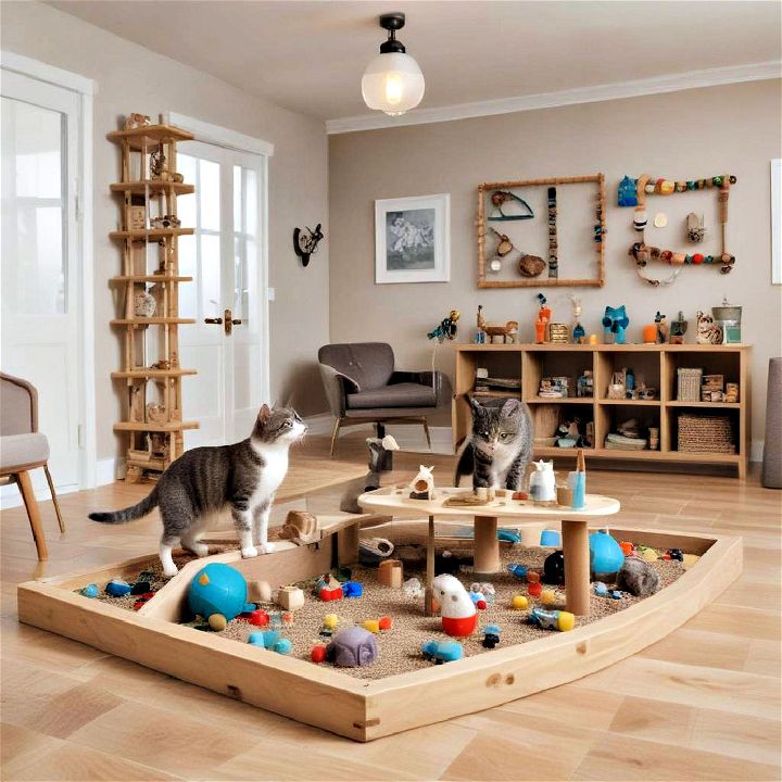 interactive play zone for your curious cat