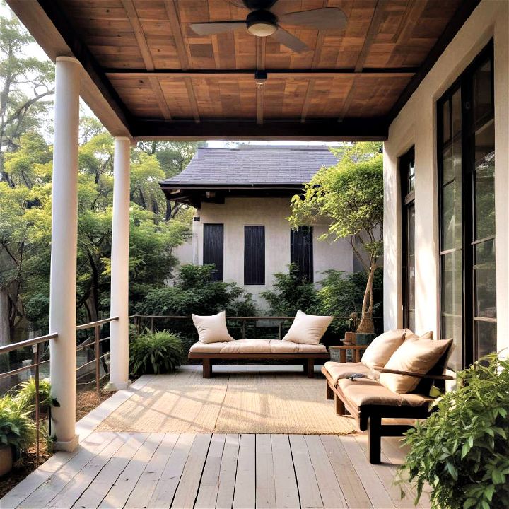 japanese inspired porch
